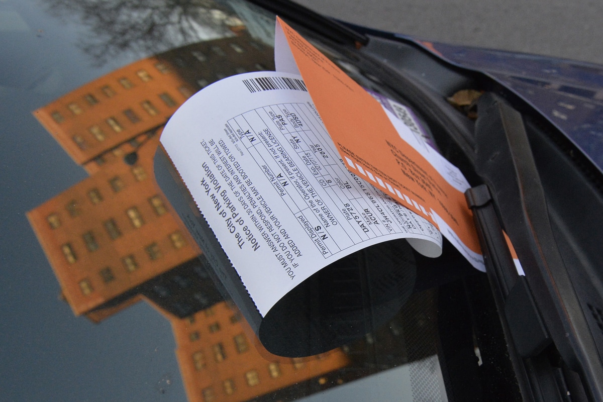 Received Fire Hydrant Parking Ticket