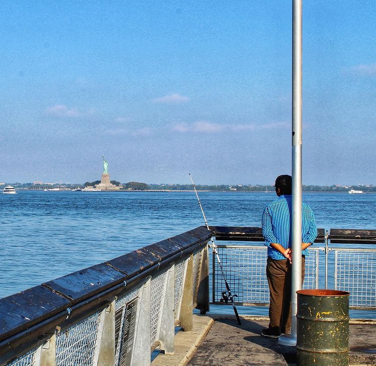 Statue of Liberty from Louis Valentino Jr. Park Pier